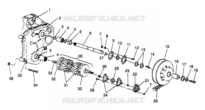 ALBERO DI TRASMISSIONE ASSEMBLY WIDETRAK LX 0962064 and EUROPEAN WIDETRAK LX E962064 (4931643164B013)