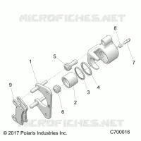 FRENO POSTERIORE CALIPER