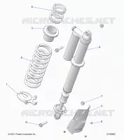SUSPENSION, REAR SHOCK MONTAGGIO, STANDARD/PREMIUM
