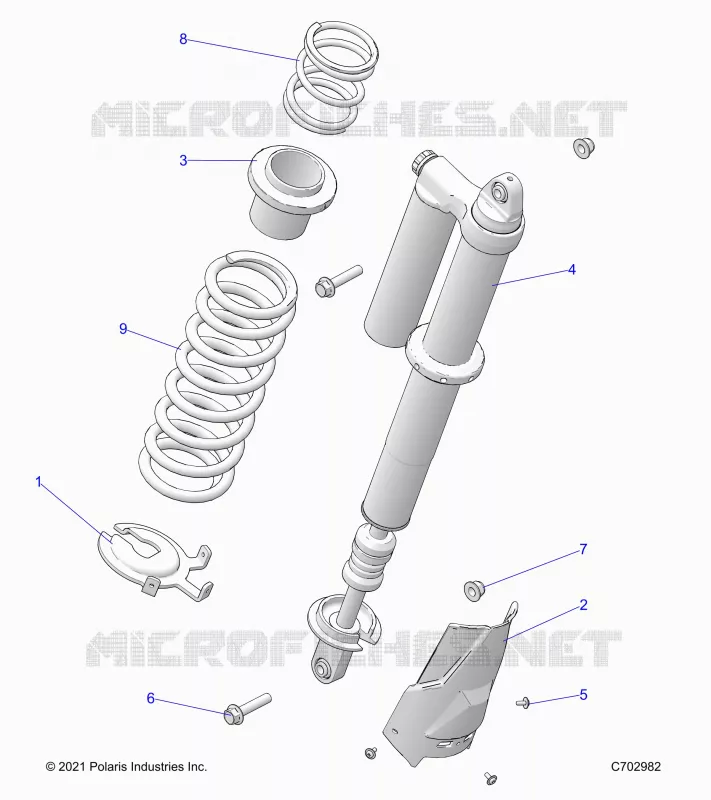 SUSPENSION, REAR SHOCK MONTAGGIO, STANDARD/PREMIUM