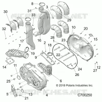 DRIVE TRAIN, COPERCHIO FRIZIONE AND DUCTING