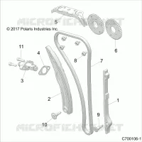 CAM CATENA AND TENSIONER