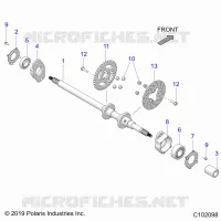 TRASMISSIONE, REAR AXLE