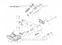 SWING ARM AND AMMORTIZZATORE POSTERIORE