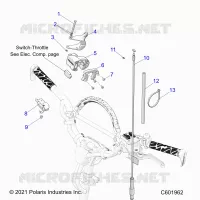 MOTORE, THROTTLE CONTROL ASM.