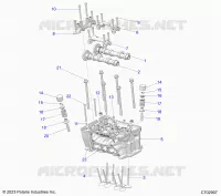 ENGINE, TESTA CILINDRO AND VALVES