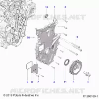 MOTORE, FRONT COVER ASSEMBLY