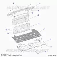 CARROZZERIA POSTERIORE CLOSEOFF, CENTER PANELS