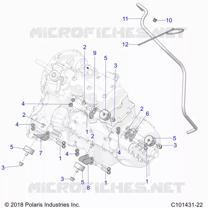 ENGINE, MOUNTING AND TRASMISSIONE MOUNTING