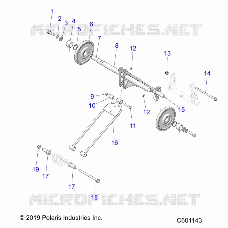 SUSPENSION, POSTERIORE COPPIA ARM