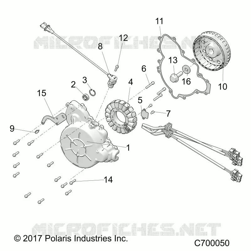 ENGINE, STATOR AND VOLANO