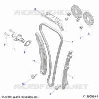CAM CATENA AND TENSIONER
