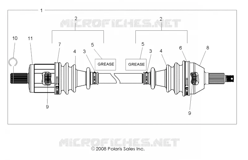 TRASMISSIONE, FRONT HALF SHAFT