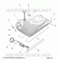 SISTEMA DI ALIMENTAZIONE CARBURANTE, FUEL TANK ASM.