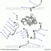 ENGINE, TURBO, COOLING AND OIL
