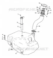 CARBURANTE TANK HURRICANE B974473 and Intl. HURRICANE I974473 (4941044104A010)