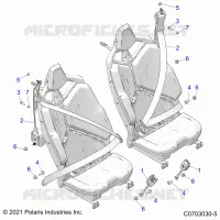 SEDE BELT MOUNTING, REAR, STANDARD