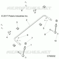 SUSPENSION, FRONT BARRA DI STABILIZZAZIONE- R21RRZ99A9/AC/AP/AW/B9/BC/BP/BW (C700032)