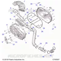 TRASMISSIONE, CLUTCH COVER AND DUCTING