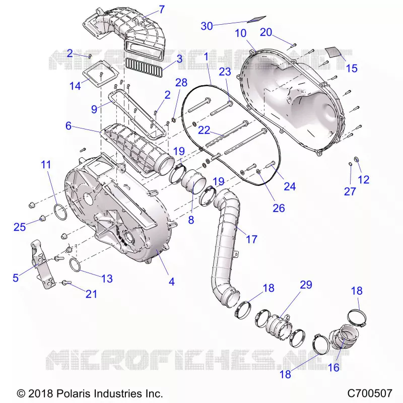 TRASMISSIONE, CLUTCH COVER AND DUCTING