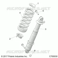 SUSPENSION, REAR SHOCK MONTAGGIO