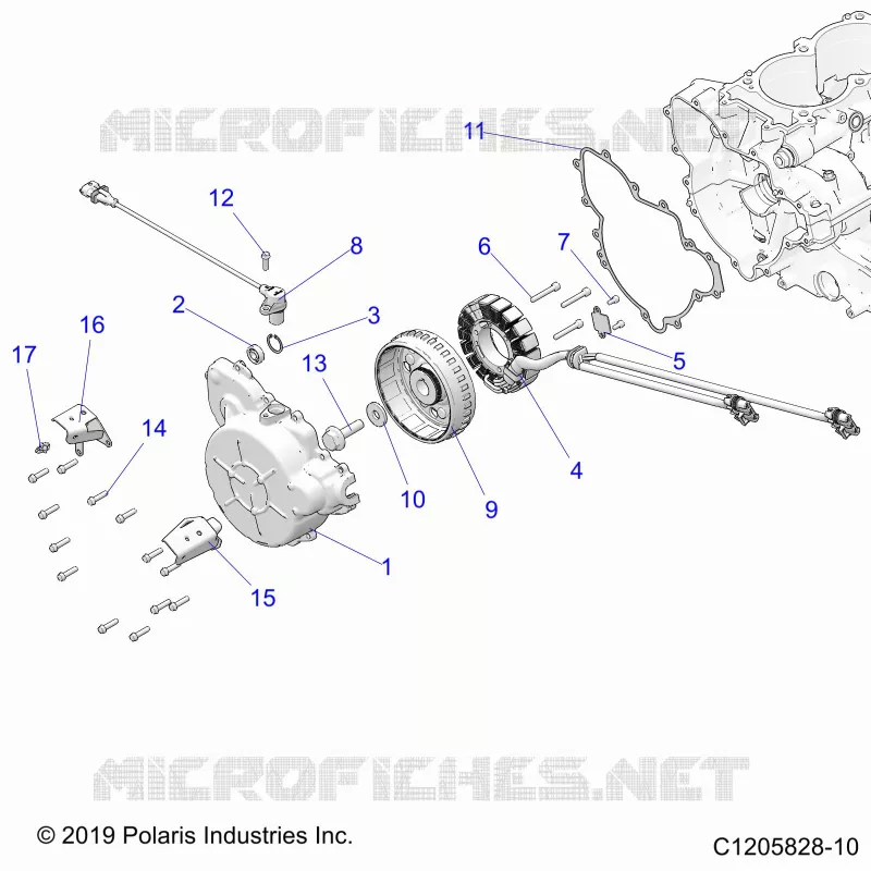 ENGINE, STATOR AND FLYRUOTA