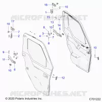 PORTE, FRONT, MOUNTING