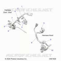 ELETTRICO, WIRE HARNESS, HOOD, ELEC. START