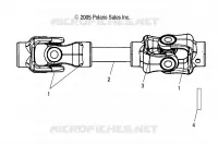 TRASMISSIONE, REAR PROP ALBERO (Built 8/22/07 and Before)