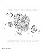 ENGINE, ALTERNATORE, FLYWHEEL AND STARTER MOUNTING