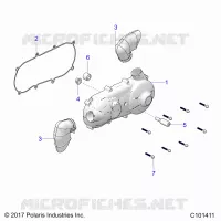 DRIVE TRAIN, COPERCHIO FRIZIONE AND DUCTING