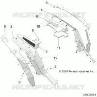 CARROZZERIA POSTERIORE FENDERS AND BEZELS- Z22NAS99CK/FK (C700248-8)
