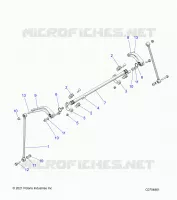 SUSPENSION, REAR BARRA DI STABILIZZAZIONE