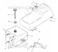 MONTAGGIO SEDILE   SERBATOIO WIDETRAK GT 0952061 and  EUROPEAN WIDETRAK GT E9 (4928962896A007)