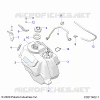 SISTEMA DI ALIMENTAZIONE CARBURANTE, FUEL TANK ASM.
