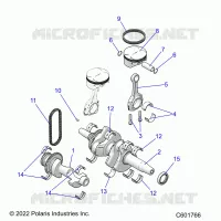 ENGINE, BALANCE SHAFT, ALBERO MOTORE/PISTON