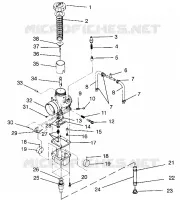 CARBURATORE ULTRA SKS 0960578, EUROPEAN ULTRA SKS E960578, AND ULTRA RMK 096 (4931683168C013)
