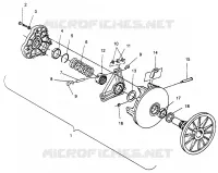 TRASMISSIONE FRIZIONE 500 EFI SKS 0962574, 500 EFI RMK 0962974, and EUROPEAN 500 EFI (4931983198C001)