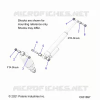 SUSPENSION, SHOCK MONTAGGIO, REAR SUSP.