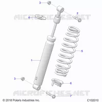 SUSPENSION, AMMORTIZZATORE POSTERIORE