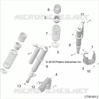 SUSPENSION, REAR SHOCK MONTAGGIO