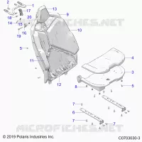 SEDE ASM., REAR, STANDARD -Z22R4E92AD/AJ (C0703030-3)