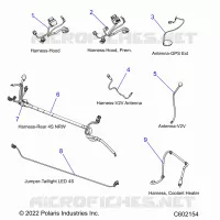 ELETTRICO, WIRE HARNESSES, HOOD/JUMPERS, GPS