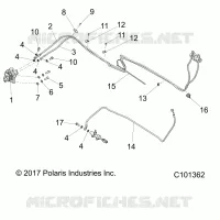 BRAKES, FRENO POSTERIORE LINES
