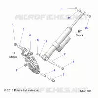 SUSPENSION, SHOCK MONTAGGIO, REAR SUSP.