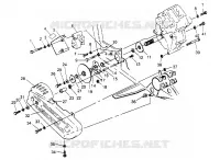 SCATOLA DEGLI INGRANAGGI/FRENO and copertura della catena MOUNTING  4X4 400L W948140 (4926772677C003)
