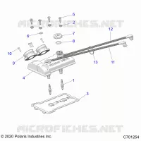ENGINE, THROTTLE BODY AND VALVOLA COPERTURA