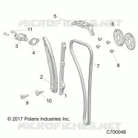 CAM CATENA AND TENSIONER