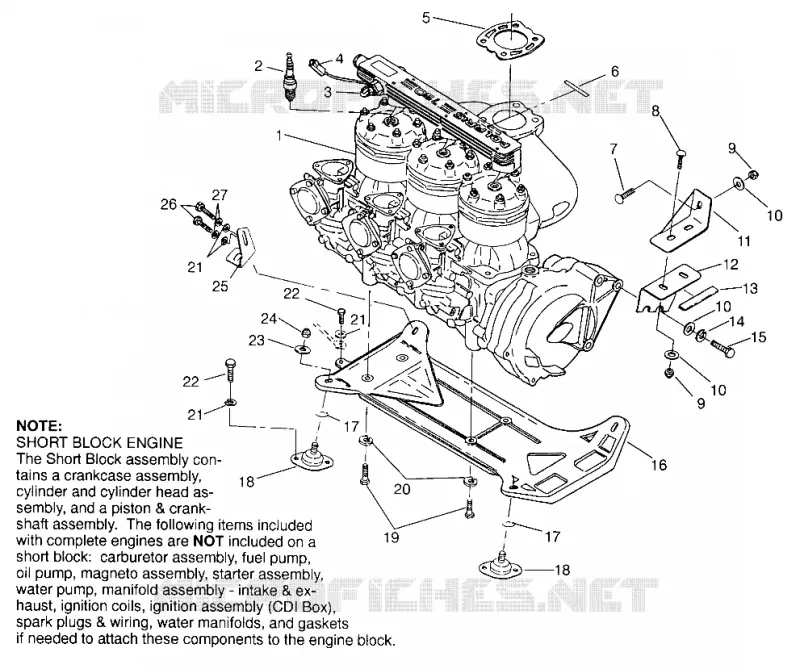 MONTAGGIO DEL MOTORE SL 780 B964087 and Intl. SL 780 I964087 (4935523552B001)