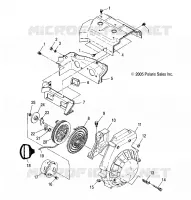 MOTORE, VENTILATORE Housing   AUTOAVVOLGENTE